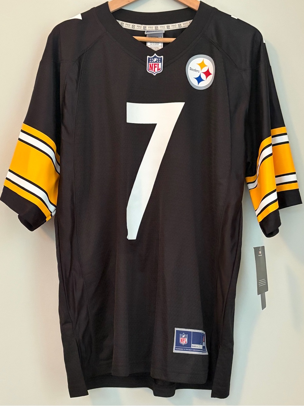 NFL Pittsburgh Steelers Jersey Ben Roethlisberger 7 Medium Pro Line Fanatics NWT